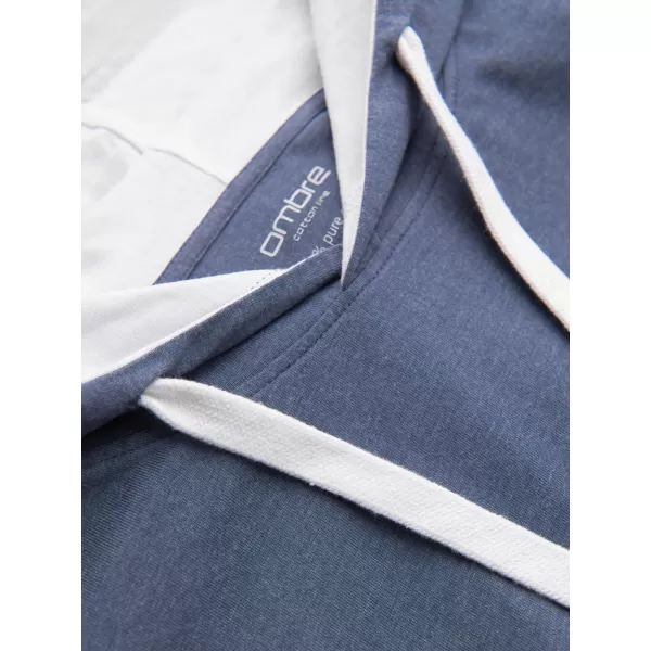  Herren-T-Shirt OMBRE OM-TSCT-0256 DUNKELBLAUE MELANGE 