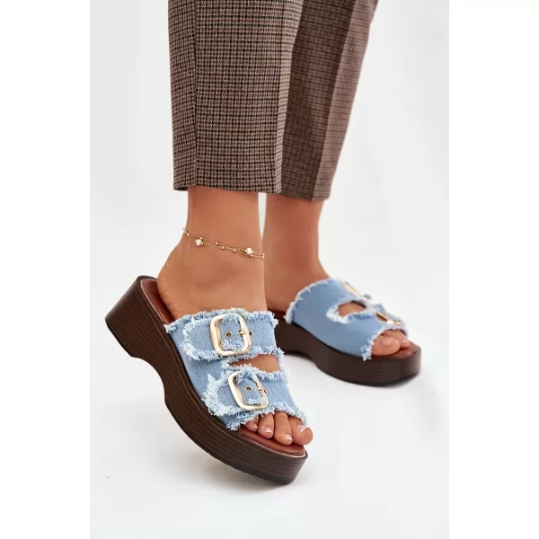  Damenhausschuhe BOTO RENELISSE 41325 HELLBLAU 