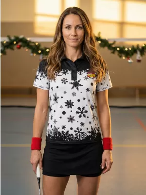 Damen-Weihnachts-T-Shirt mit Premium-Kragen ALTISPORT VOJ/ALWVN2TR05 ELF