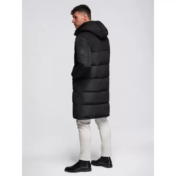  Herren-Winterjacke OMBRE OM-JALJ-0309 SCHWARZ 
