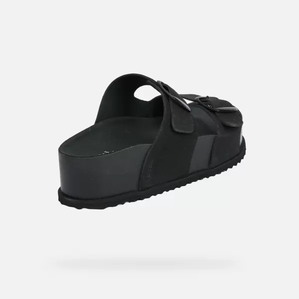  Damenhausschuhe GEOX SANDYBETT HIGH G012956 SCHWARZ 