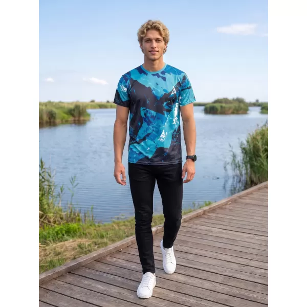  Premium-T-Shirt für Herren ALTISPORT VOJ/ALM131TR01 KEROSIN/SCHWARZ 