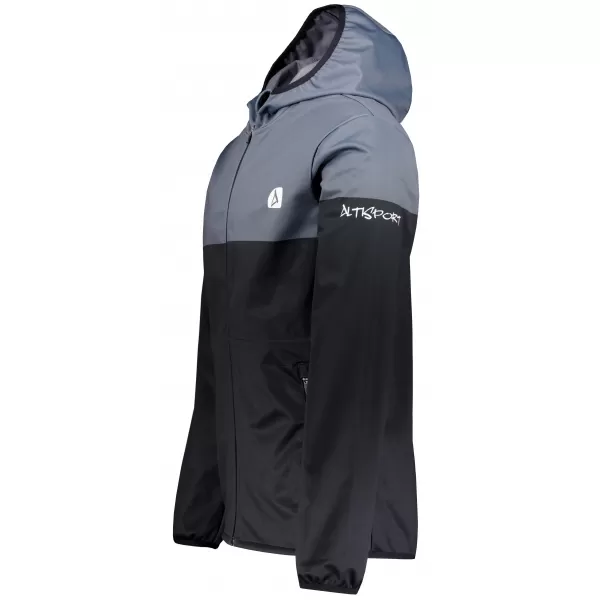  Premium-Softshelljacke für Herren ALTISPORT VOJ/ALM051JACK01 GRÄULICHES SCHWARZ 