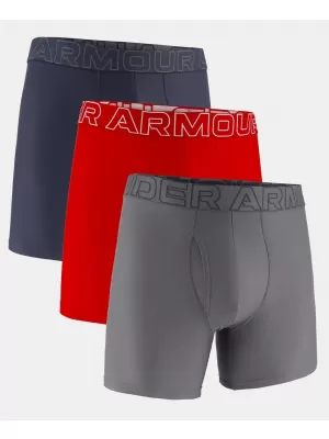 Herrenshorts UNDER ARMOUR PERFORMANCE TECH-SOLID 6IN-3PK 1383878-044 GREY