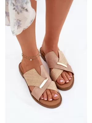 Damenhausschuhe VINCEZA 17385 BEIGE
