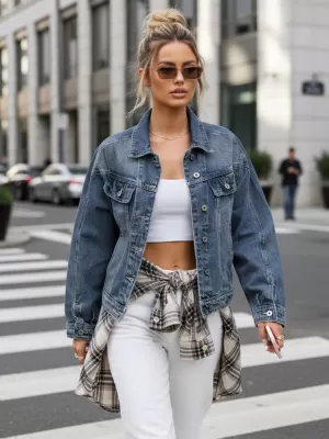 Damenjacke DSTREET TY5632 BLAU