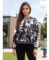 Damenjacke ALTISPORT HADARIT SCHWARZ/WEIß