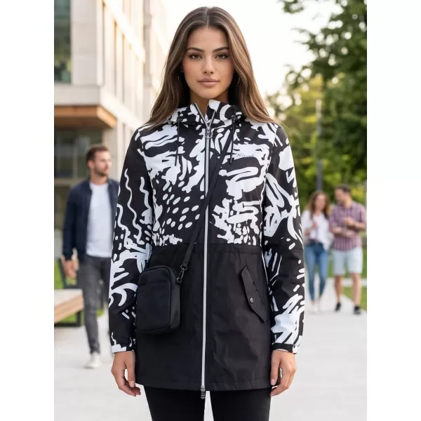  Damenjacke KIXMI ZIANA SCHWARZ/WEIß 