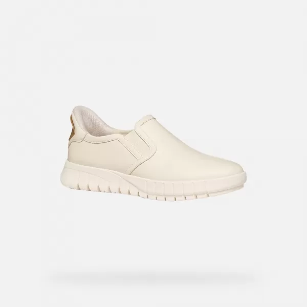  Damen-Sneaker GEOX FLEXTRIDE PLUS FAST IN G012972 CREMIG 