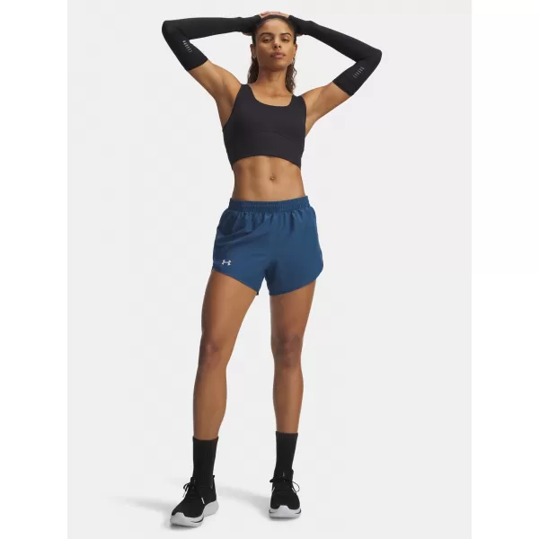  Damen-Shorts UNDER ARMOUR UA FLY BY 3'' SHORTS 1382438-498 BLAU 
