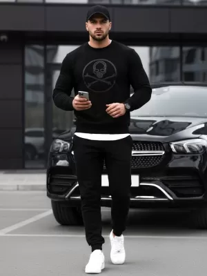 Herren-Sweatshirt DSTREET BX5948 SCHWARZ