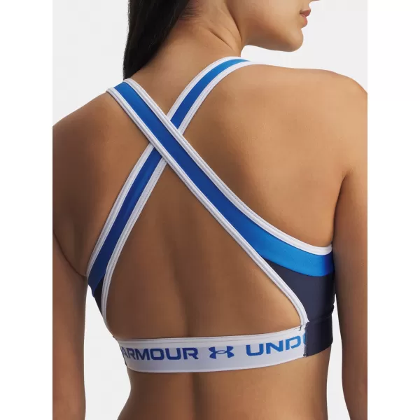  Damen-BH UNDER ARMOUR UA CROSSBACK MID OPEN BACK 6005838-403 BLAU 