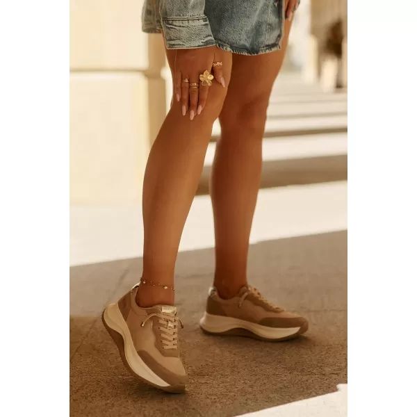  Damen-Sneaker BIG STAR RR274A345 BEIGE Big Star Shoes 