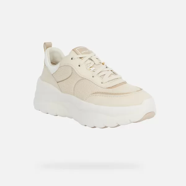  Damen-Sneaker GEOX XTROS G012868 CREMIG 