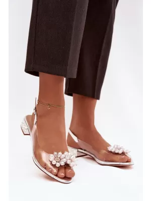 Damensandalen D&A MR52-229 SILBER