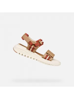 Damensandalen GEOX FLEXTRIDE S G013066 BEIGE
