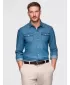 Herrenhemd OMBRE OM-SHDS-0210 BLAU