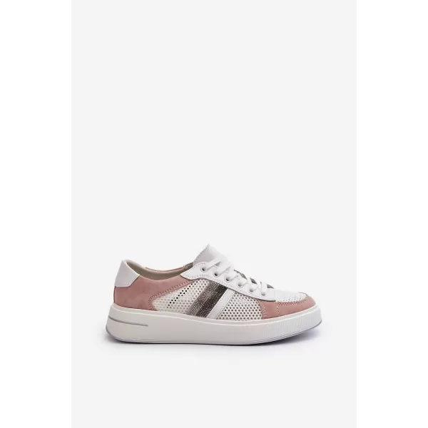  Damen-Sneaker D&A LR110 WEIß/ROSA 