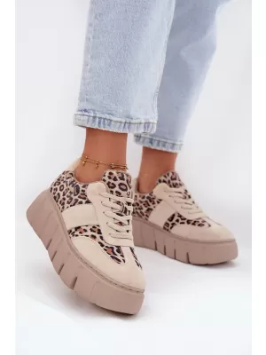 Damen-Sneaker VINCEZA LEOPARDO BEIGE