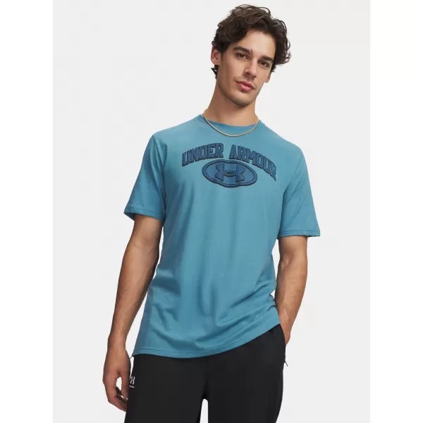  Herren-T-Shirt UNDER ARMOUR UA M WM LOCKER TAG SS 6012778-466 BLAU 