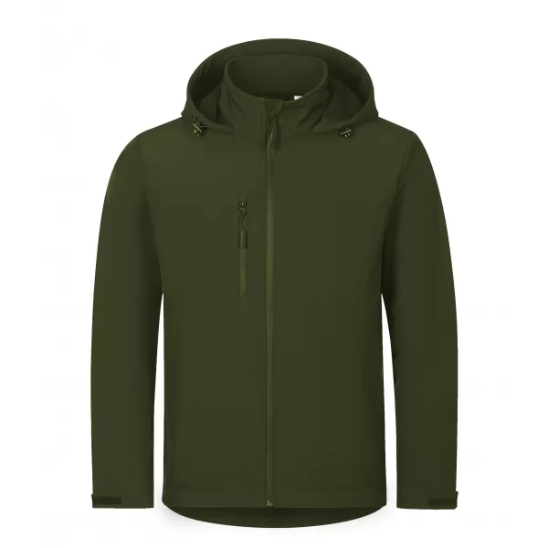  Herren-Softshelljacke ALTISPORT NoPrint NP/ALM845 MILITÄR 