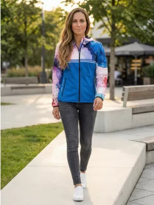 Premium-Softshelljacke für Damen ALTISPORT VOJ/ALW117JACK01 BLAU/ROSA