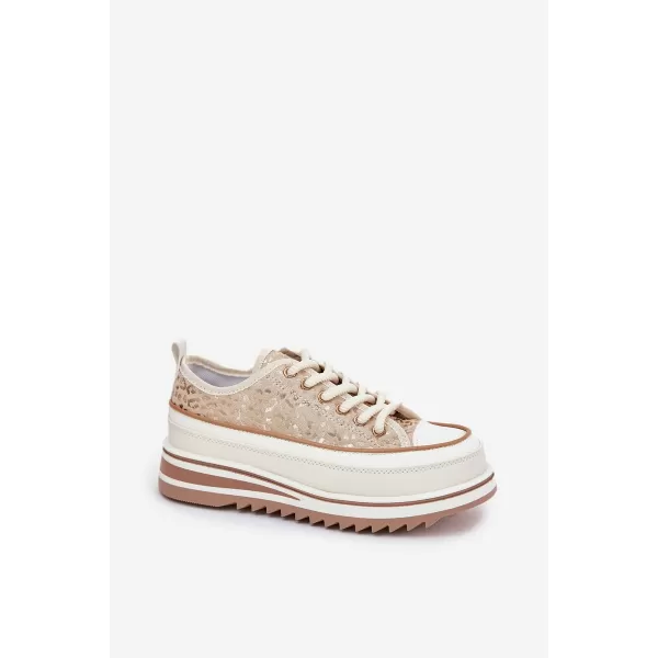  Damen-Sneaker S.BARSKI BF51-101 BEIGE 