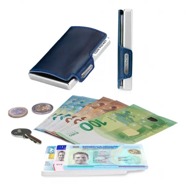  Geldbörse MONDRAGHI ELEGANCE PLUS BLAU 