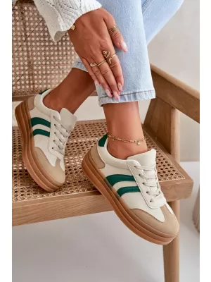 Damen-Sneaker EVENTO NESONICE BEIGE/GRÜN
