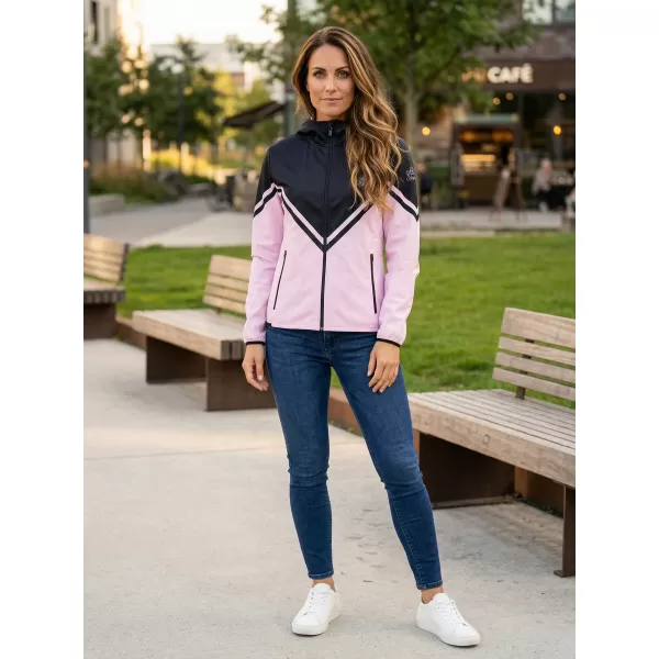  Premium-Softshelljacke für Damen ALTISPORT VOJ/ALW101JACK01 ROSA-SCHWARZ 