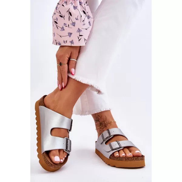  Damenhausschuhe BIG STAR LL274476 SILBER Big Star Shoes 