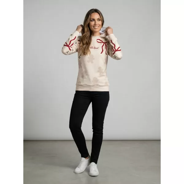  Premium-Weihnachts-Sweatshirt für Damen ALTISPORT VOJ/ALWVN10MI01 CREMIG 