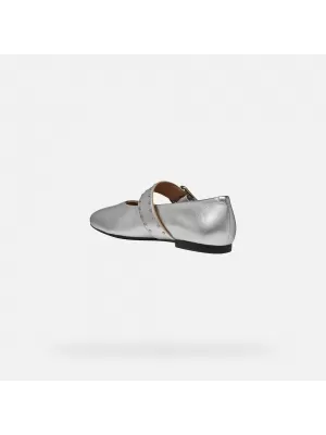 Ballerinas für Damen GEOX NEW PALMARIA G011977 SILBER