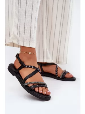 Damensandalen VINCEZA 17379 SCHWARZ