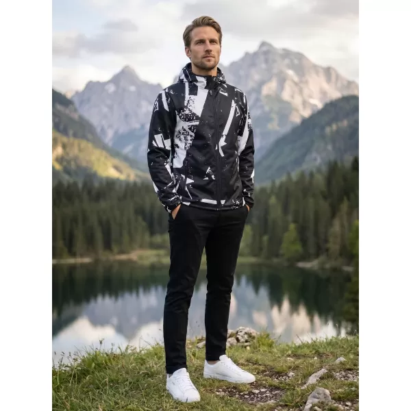  Premium-Softshelljacke für Herren ALTISPORT VOJ/ALM079JACK01 SCHWARZ UND WEIß 