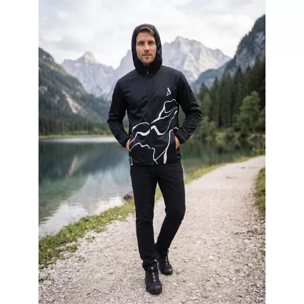  Premium-Softshelljacke für Herren ALTISPORT VOJ/ALM073JACK01 SCHWARZ 