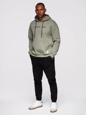 Herren-Sweatshirt OMBRE OM-SSNZ-0241 KHAKI