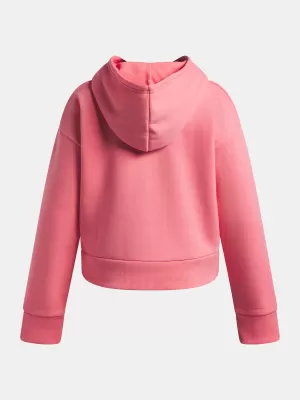 Sweatshirt für Mädchen UNDER ARMOUR UA RIVAL FLEECE HOODIE 1379517-600 ROSA