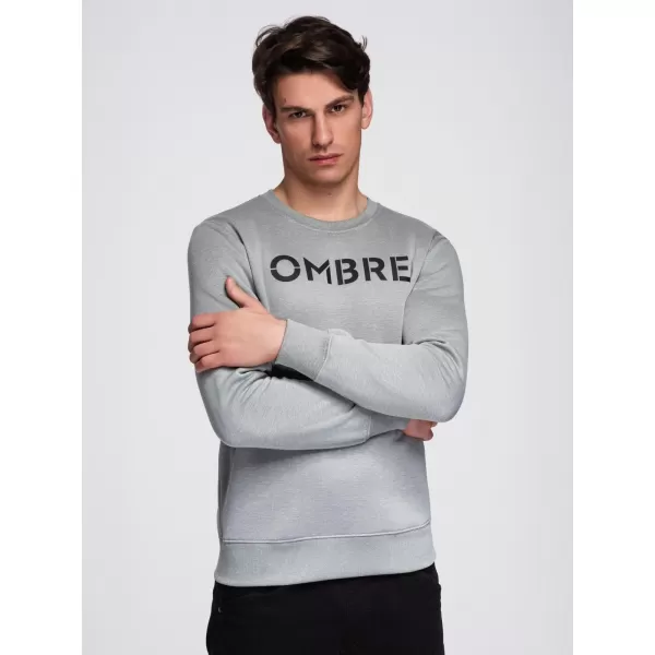  Herren-Sweatshirt OMBRE B1711 GRAUE MELANGE 