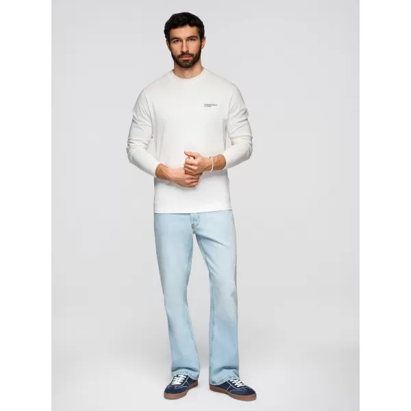  Herren-T-Shirt OMBRE OM-LSPT-0136 WEIß 