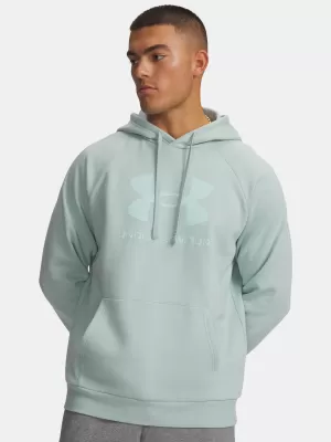Herren-Sweatshirt UNDER ARMOUR RIVAL FLEECE LOGO HD 1379758-477 BLAU