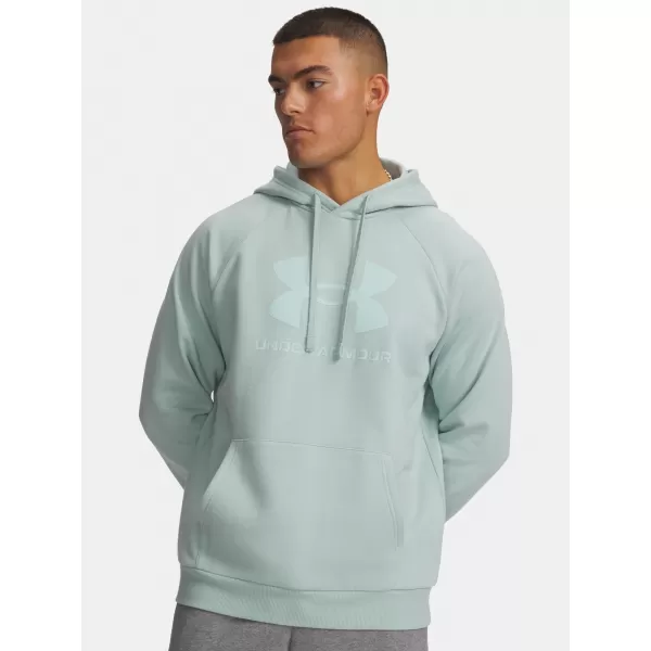  Herren-Sweatshirt UNDER ARMOUR RIVAL FLEECE LOGO HD 1379758-477 BLAU 