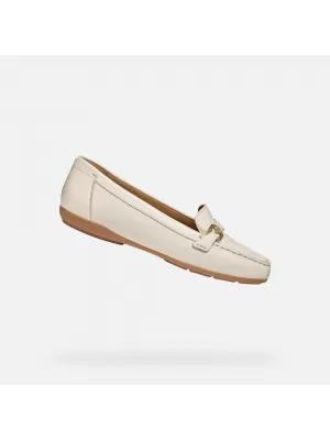 Damenmokassins GEOX ANNYTAH MOC G012825 CREMIG