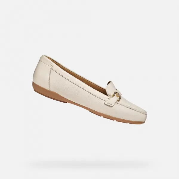  Damenmokassins GEOX ANNYTAH MOC G012825 CREMIG 