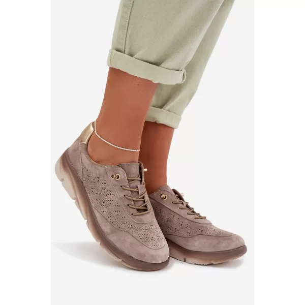  Damen-Sneaker SERGIO LEONE SP-002 BRAUN 
