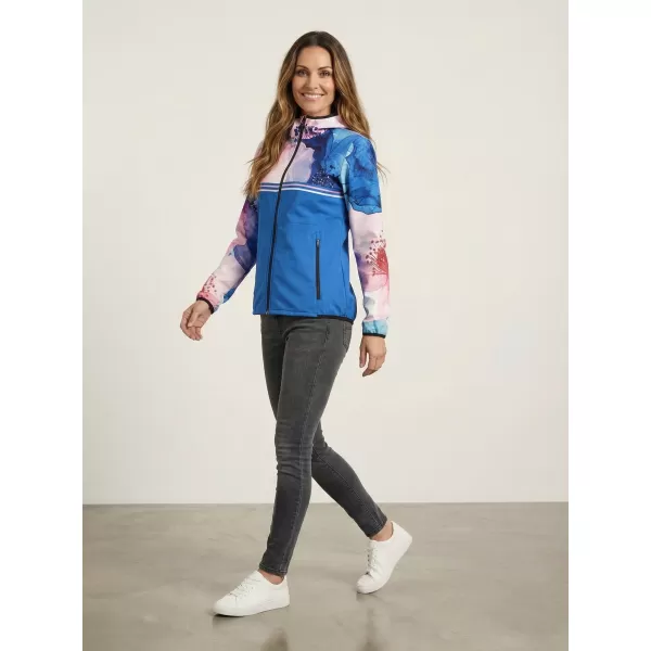  Premium-Softshelljacke für Damen ALTISPORT VOJ/ALW117JACK01 BLAU/ROSA 