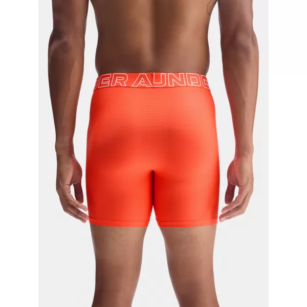  Herren-Boxershorts UNDER ARMOUR UA PERFORMANCE TECH MESH - SOLID 6IN - 1383884-690 ROT 