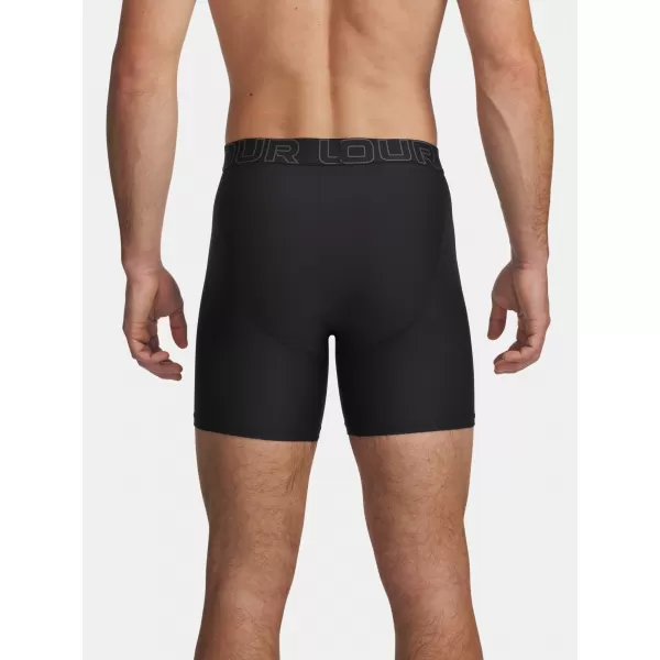  Herren-Boxershorts UNDER ARMOUR PERFORMANCE POUCH - SOLID 6IN - 2 6011474-001 SCHWARZ 