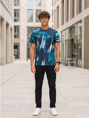 Premium-T-Shirt für Herren ALTISPORT VOJ/ALM010TR01 MARINEBLAU