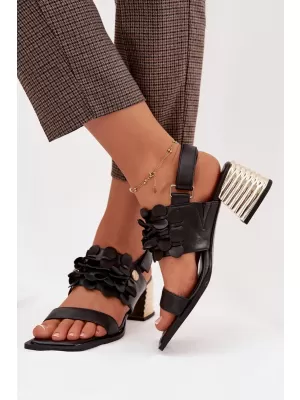 Damensandalen D&A CR61-3062 SCHWARZ